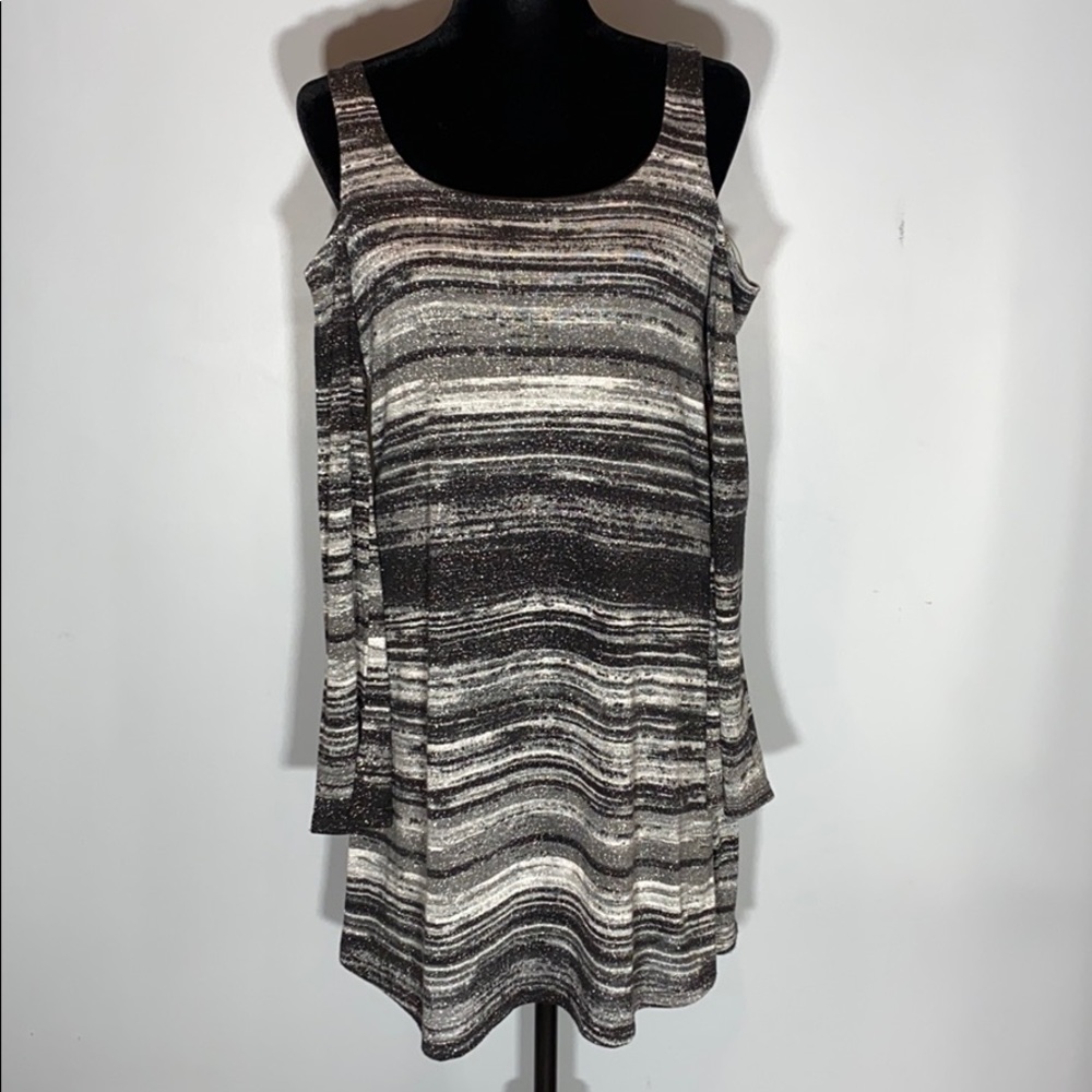 🔴 3/$15! NWT Bebop Metallic Cold Shoulder Dress